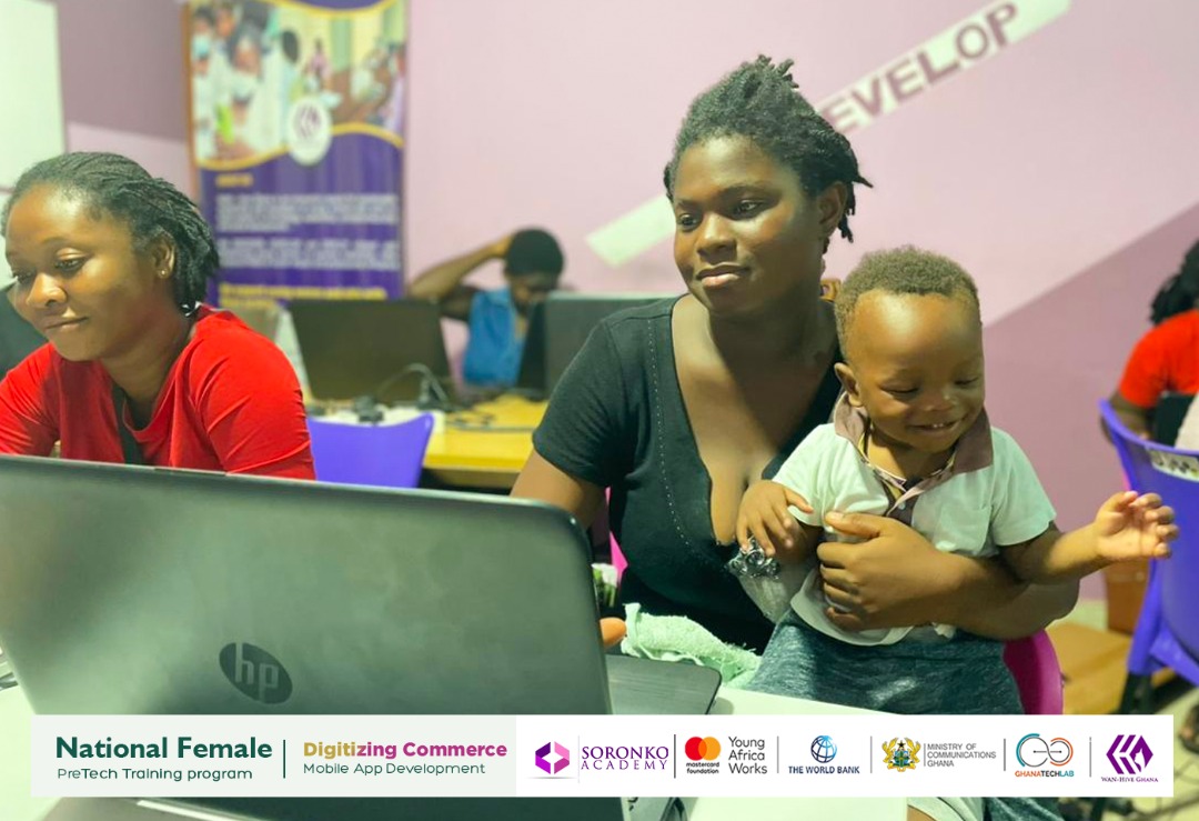 WAN_HiveGH's tweet photo. 𝐍𝐚𝐭𝐢𝐨𝐧𝐚𝐥 𝐅𝐞𝐦𝐚𝐥𝐞 𝐏𝐫𝐞-𝐓𝐞𝐜𝐡 𝐓𝐫𝐚𝐢𝐧𝐢𝐧𝐠 - 𝐃𝐢���𝐢𝐭𝐚𝐥 𝐂𝐨𝐦𝐦𝐞𝐫𝐜𝐞
It’s a new week, yesterday, trainees learnt more about CSS properties such as Max-width, Border, and Border-radius
#wanhiveimpact
#soronkoimpact
#ladiesintech
#pretech https://t.co/C0vRqCDbCK