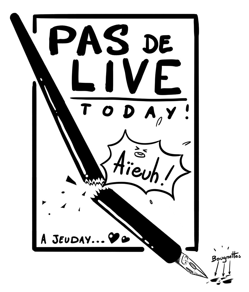 Hello !
Pas de stream aujourd'hui les gens !
On revient en forme jeudi ! ;) ;) ;)
#inthebasement