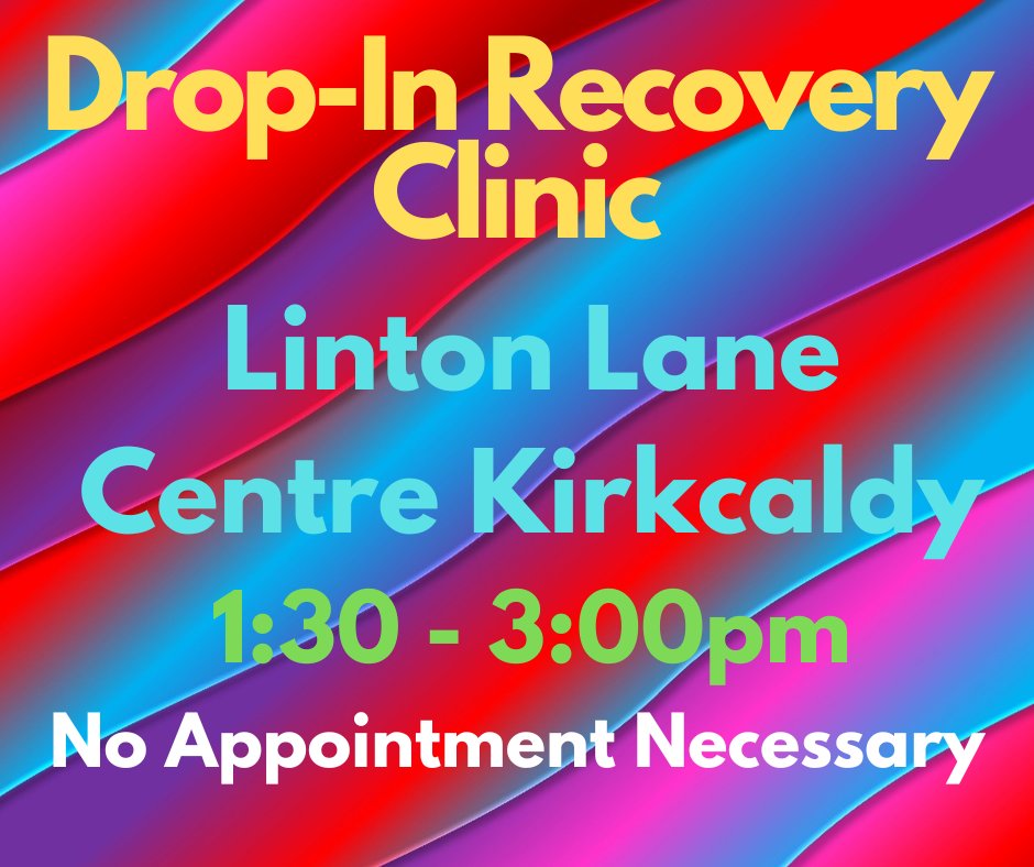 Fife Near Fatal Overdose Team on Twitter "Dropin Recovery Clinic open