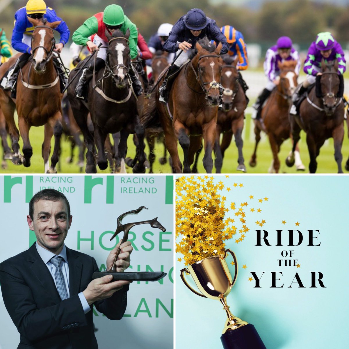 Sincere thanks to all who voted for me for the Ride of the Year on Waterville for @Ballydoyle @coolmorestud, its a very special award & I am so humbled & grateful! Thanks @HRIRacing for hosting the wonderful event & congrats to all the winners #HRIAwards22