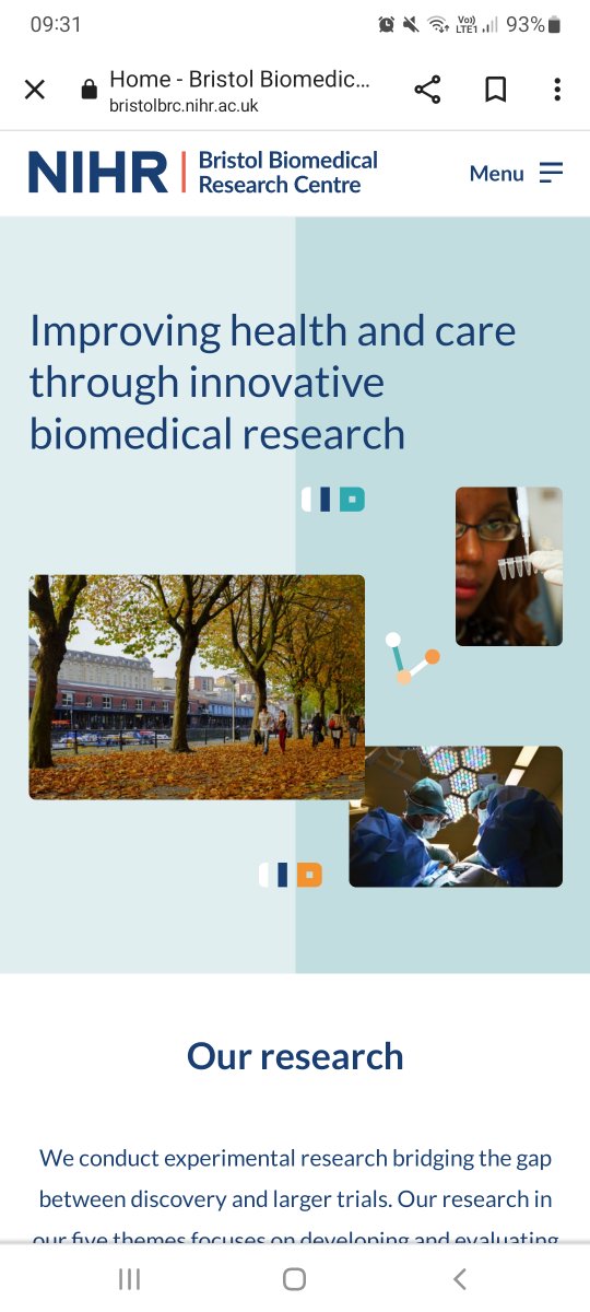 NIHR Bristol Biomedical Research Centre (BRC) (@bristolbrc) on Twitter photo 📢It's here! Our brand new website has launched and we couldn't be more excited🥳
Take a look🧐at some of the projects we'll be working on over the next five years thanks to funding awarded by <a href="/NIHRresearch/">National Institute for Health and Care Research</a>
Visit bristolbrc.nihr.ac.uk 📢It's here! Our brand new website has launched and we couldn't be more excited🥳
Take a look🧐at some of the projects we'll be working on over the next five years thanks to funding awarded by <a href="/NIHRresearch/">National Institute for Health and Care Research</a>
Visit bristolbrc.nihr.ac.uk