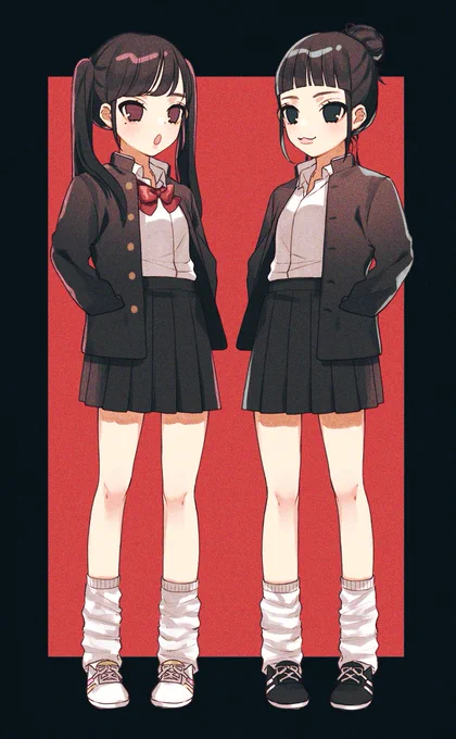 百均で見かけた学ランJKがかわいかったらくがき 
