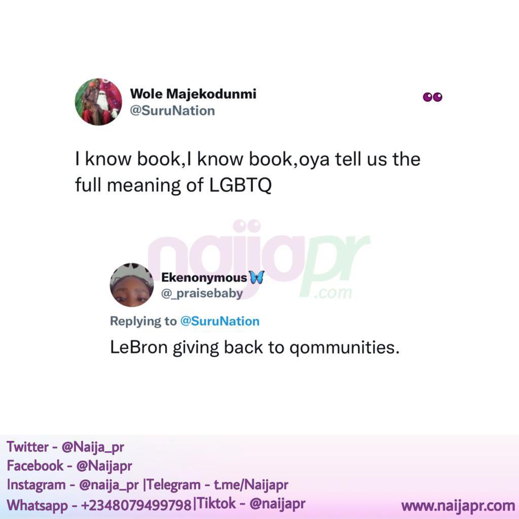 Naija On Twitter What s The Full Meaning Of LGBTQ 