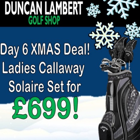 Day 6 of our Christmas Advent Calendar - The Callaway Solaire set includes a driver, fairway wood, two hybrids, irons 6-SW, a putter and a bag for just £699! #golf #golfkent #golflife #golfproshops #golfxmas #golfgifts #callaway #solaire #ladygolf #golfengland