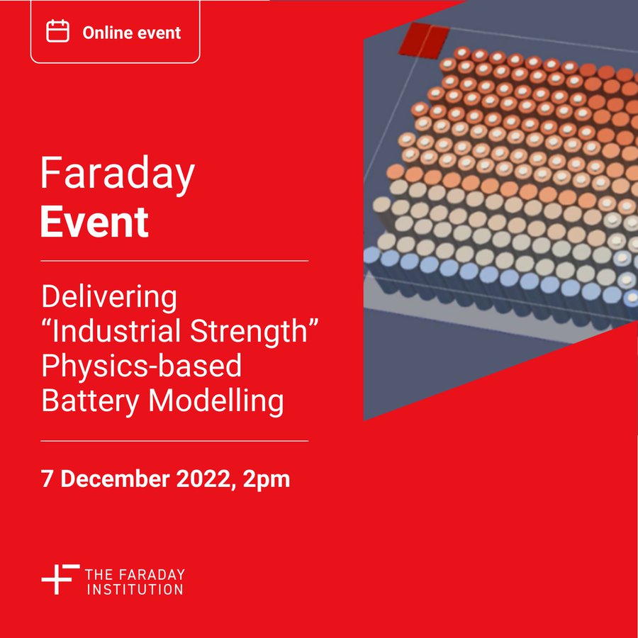 FaradayInst's tweet photo. In industry and interested in #BatteryModelling? Join a panel of #battery experts as they discuss how a new open standard – the Battery Parameter eXchange (BPX) – could help unleash potential for industrial use of physics-based battery models 🔋 Register: https://t.co/oHnrMNozwF https://t.co/sv4LR7gKGw