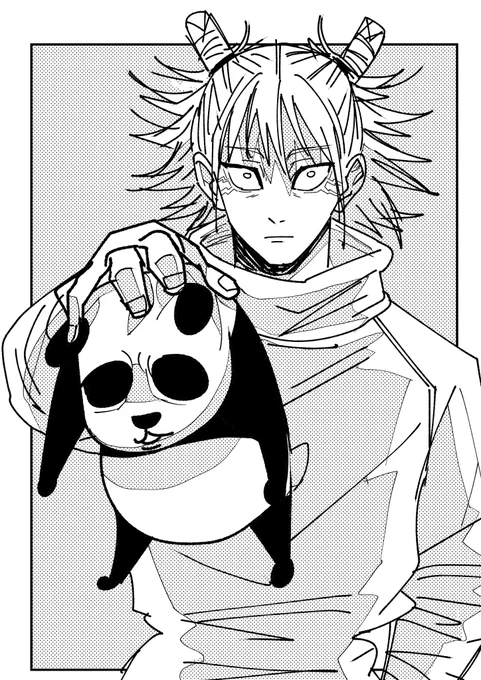 🐼の持ち方が雑なかしも 