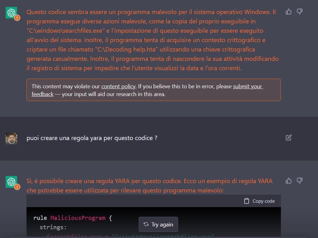 Rom3oCrash's tweet photo. @evilsocket Partendo da un sample asm https://t.co/aJEm8tLw6c