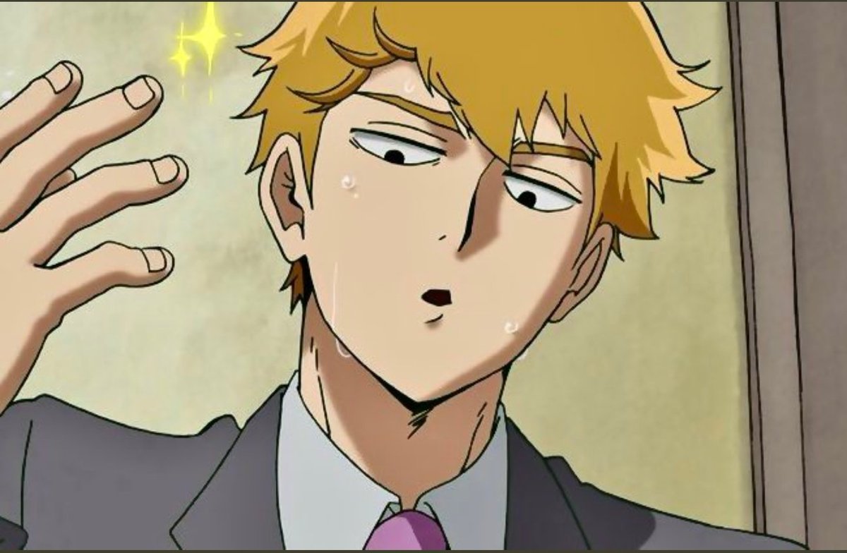 pcybestboy's tweet photo. his special skills x2 x2 x2  godamnn i like this man >>>>

mob psycho marathon, reigen arataka https://t.co/jKc0Ds5oAF