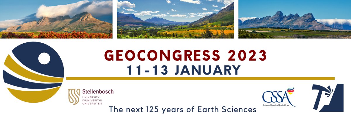 AfSynchrotron's tweet photo. The Department of Earth Sciences at Stellenbosch University, the Geological Society of South Africa (GSSA), and the Igneous and Metamorphic Studies Group (IMSG) would like to invite you to attend Geocongress 2023. 

https://t.co/XbmkhgLLiG https://t.co/MLv4rzILhP