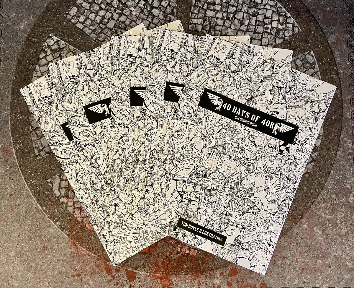 PandaFunkTeam's tweet photo. I’ve done it! After many requests the #40daysof40k colouring book is here! Available in print and PDF format on my #etsyshop 

https://t.co/euZtqKJkrD

https://t.co/Z0RItV4XYB https://t.co/B3traeRyko
