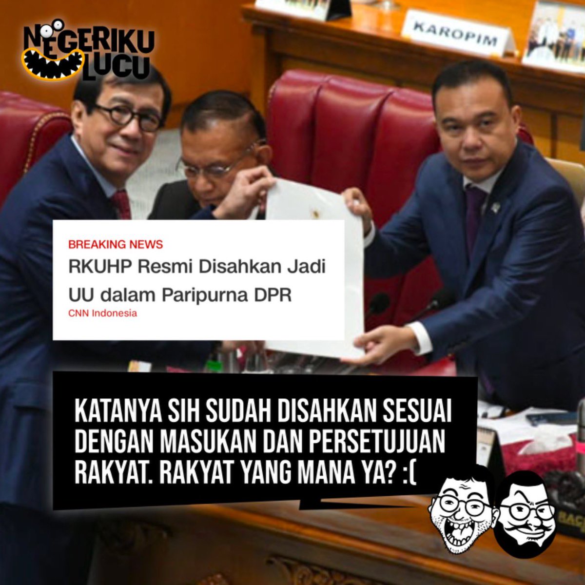 Sudah boleh ngomong ini belum “turut berduka cita atas meninggalnya demokrasi di negeri ini”,
atau belum boleh? :’)