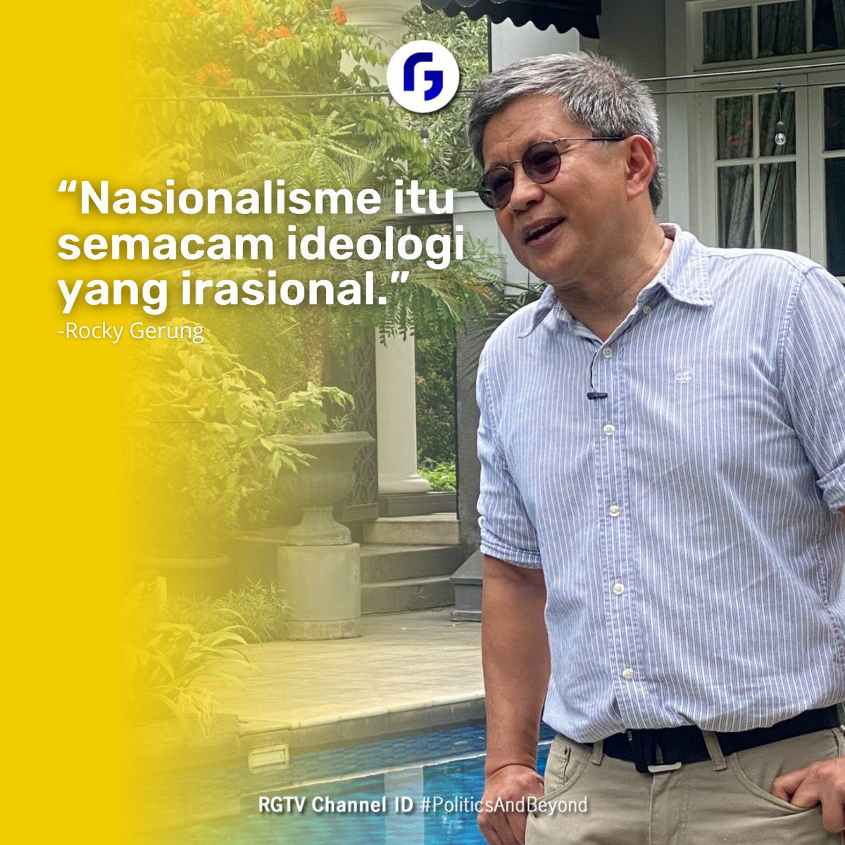 Akan dibahas lebih lanjut tentang nasionalisme dan patriotisme di Podcast #12 yang tayang besok, Rabu 7 Desember 2022. 

Salam Akal Sehat,
#RockyGerung