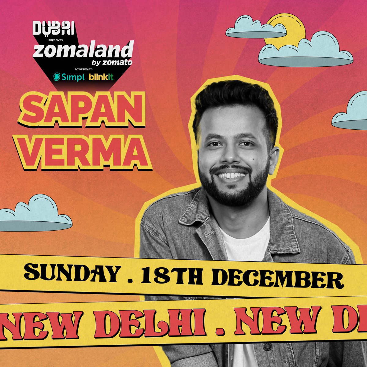 Nonstop laughs and entertainment are coming your way with <a href="/sapanv/">Sapan Verma</a> joining the lineup in New Delhi 🥳 

Get your tickets here! ⬇️
bit.ly/Zomaland2022

#Zomaland #SapanVerma #NewDelhi