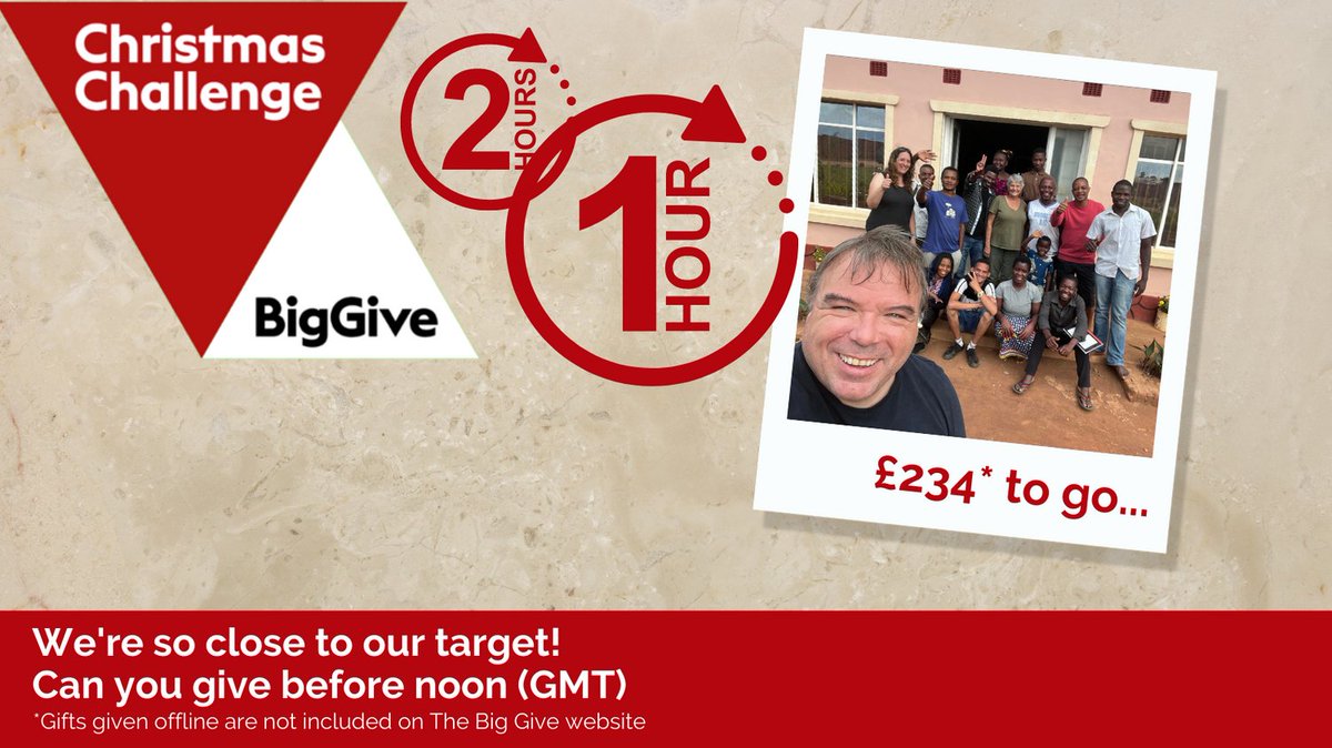 Hurray - we've almost hit our target!

2 hours &amp; £234 to go. Can you help us over the finish line? Donate now: tinyurl.com/dignity22

Yesterday Jon &amp; Jude Witt met staff &amp; students at YWAM Dzaleka, Malawi to explore how to reach the 56,000 refugees there. Your gift will help!