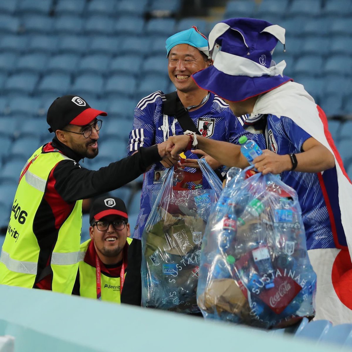They may have been knocked out of the World Cup but they have definitely won the hearts of the world with their respect and conduct. The rest of the world could learn a lot from the way Japan conducted themselves both on and off the pitch, the players, &amp; the fans.