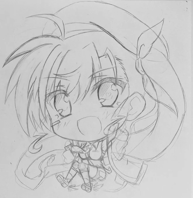 自分用だしアクスタデザインは
リリカルサバイバー衣装でいこうかなと
思います。
以前の描いた大人モードの
ヴィヴィオちゃんをブラッシュアップ
になる様に描き始めてます(*'∀`)♪ 