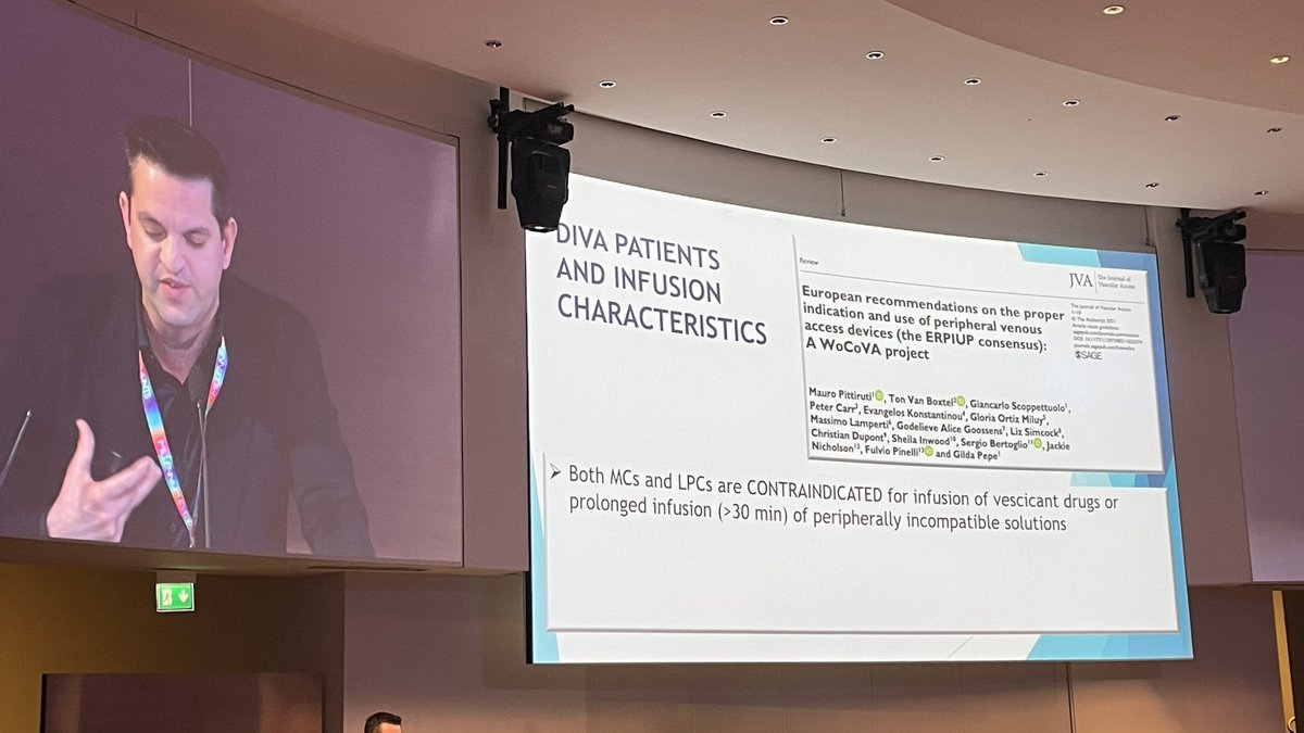 AirliftNurse's tweet photo. European recommendations maintain midlineโs & PIVCs are CONTRAINDICATED for vesicants (e.g vasopressors, vancomycin, meropenum) or >30mins of prolonged infusion of peripherally incompatible therapies #FOAMed #foamcc #foamped #vascularaccess #foamva #bestpractices #gavecelt2022 https://t.co/pnVSggKJuy