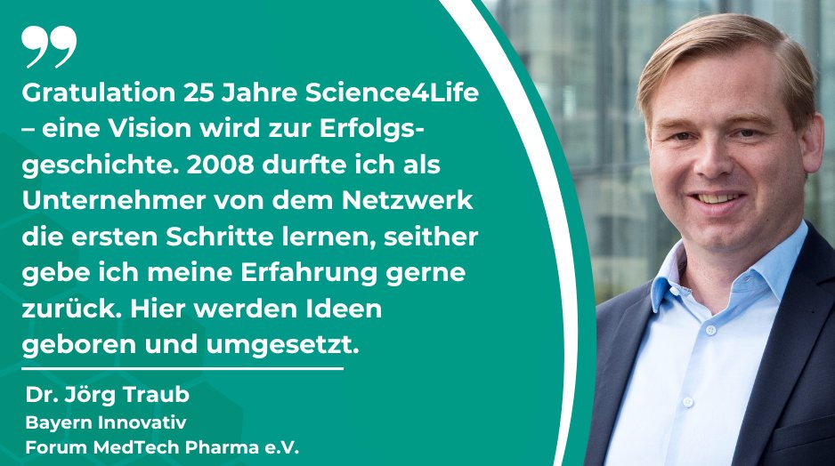 Forum MedTech Pharma (@medtech_pharma) on Twitter photo 25 Jahre Science4Life👏
Die Vision von Science4Life ist es, die Gründerlandschaft in den naturwissenschaftlich geprägten Bereichen der Life Sciences, der Chemie und der Energie zu unterstützen. Auch unser CEO wirkt hier tatkräftig mit. 
➡️ Zur Broschüre: bit.ly/3VvibOM 25 Jahre Science4Life👏
Die Vision von Science4Life ist es, die Gründerlandschaft in den naturwissenschaftlich geprägten Bereichen der Life Sciences, der Chemie und der Energie zu unterstützen. Auch unser CEO wirkt hier tatkräftig mit. 
➡️ Zur Broschüre: bit.ly/3VvibOM