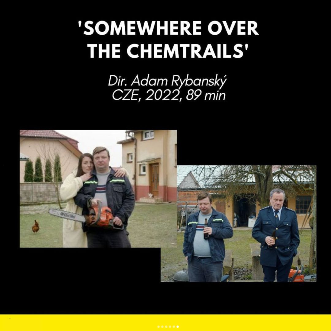 pluto_film's tweet photo. Our comedy SOMEWHERE OVER THE CHEMTRAILS by Adam Koloman Rybanský will be presented at @RECtgn tonight. #plutofilm #somewhereoverthechemtrails https://t.co/HPVNuUMnr3
