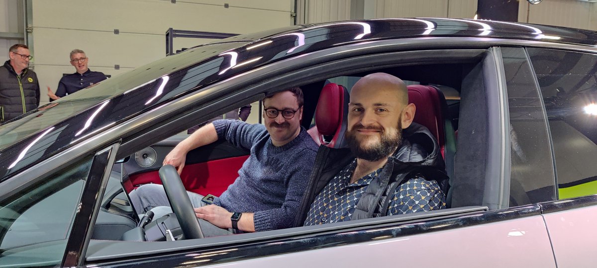 The Codeweavers team have been exploring the new all-electric Hyper SUV, Lotus Eletre, at Lotus Silverstone. Here’s Ben and Joe getting a closer look at the elegant interior! 

Big thanks to Lotus for the invite; we thoroughly enjoyed the launch! 🔋

#Lotuscars #Eletre #EV