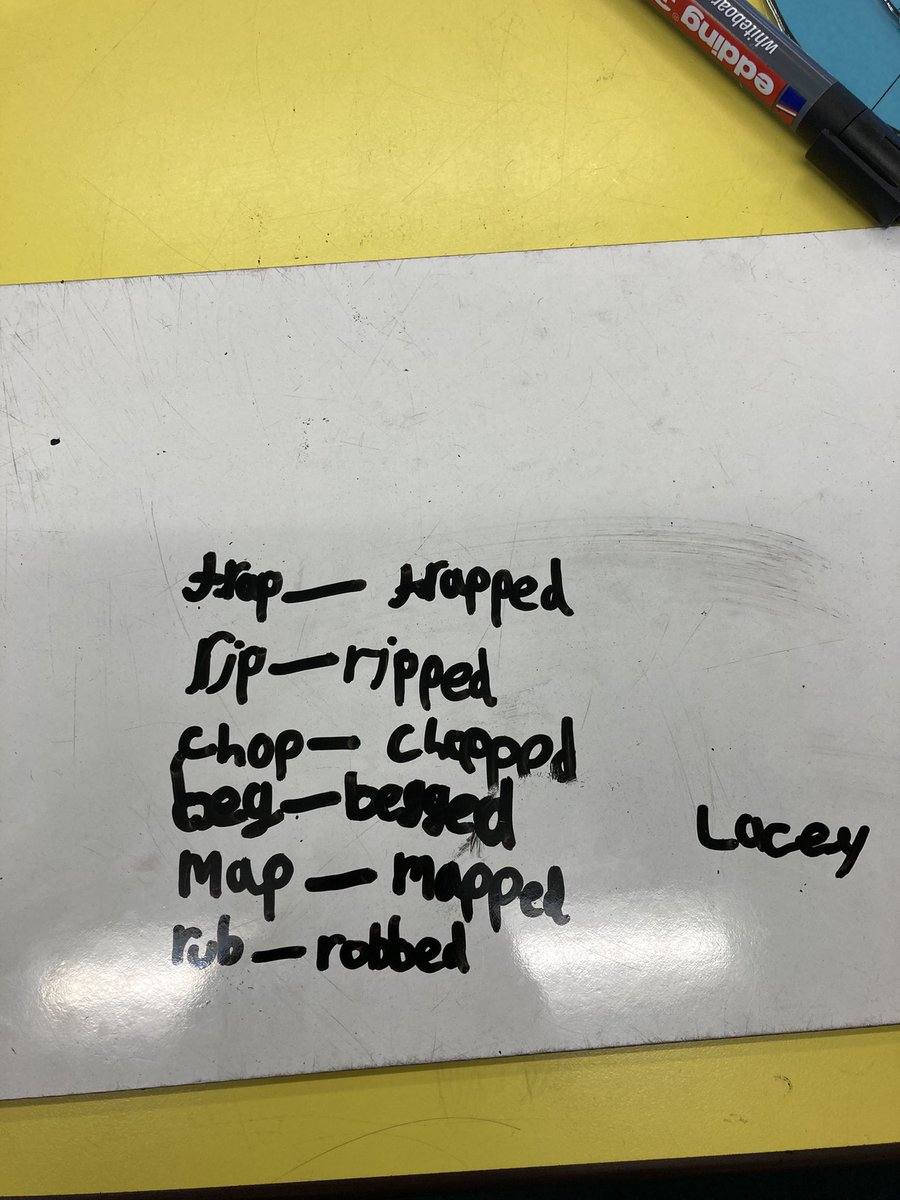 SullyPS's tweet photo. Lots of spelling games and activities in #SPSyear2/3 today. We have been learning how to double the last consonant and add ing/ed. Some even moved on to more complicated patterns! #SPSLLC https://t.co/raF3sV1zCP