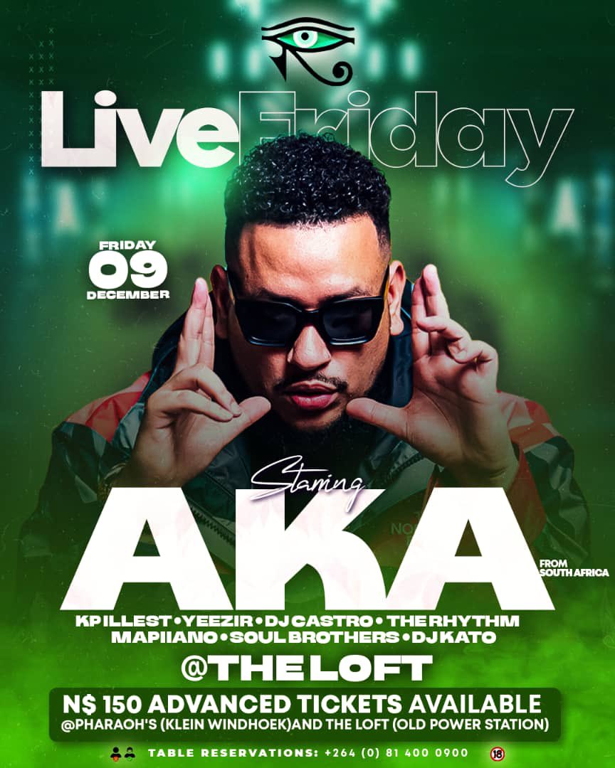 akaworldwide's tweet image. NAMIBIA THIS FRIDAY 🇳🇦 AT THE LOFT. Ⓜ️EGACY LINK UP. LOCK IN 🔒
