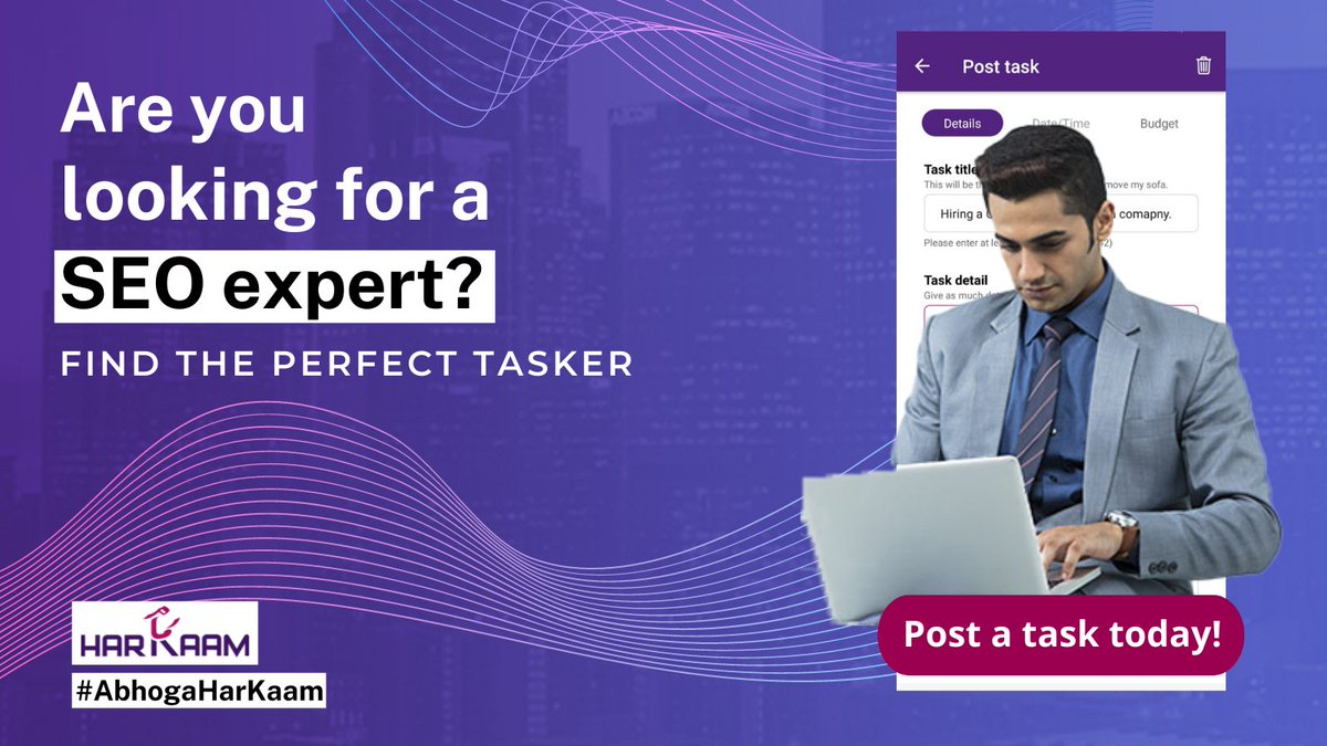 AbHogaHarKaam's tweet photo. Not all heroes wear capes! We all need a hero that works behind the *screen* to ensure that the website and content are primed to rank high an #seoexpert Come to #HarKaam and post a task to look for your hero!
 
Download the App, Sign Up &amp; Post a Task Now!
https://t.co/5hT7JihnWC https://t.co/EmLiVCXt2J