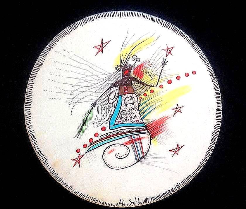 AlanSyliboy's tweet photo. The Daily Drum

Today I am featuring a  “Spirit Woman” Drum.

In Mi'kmaw tradition, women are accorded the highest respect and regard, for they are the portals through which a spirit comes to earth. 

Have a Great Day! https://t.co/7i5iPsTny6