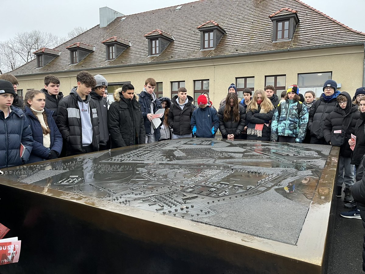 StNicksHead's tweet photo. A visit to former concentration camp, Sachsenhausen, provides a somber and thought-provoking start to Day 2 of our Berlin trip. #StNicks #StNicksTrips https://t.co/5vlXyDqIH6