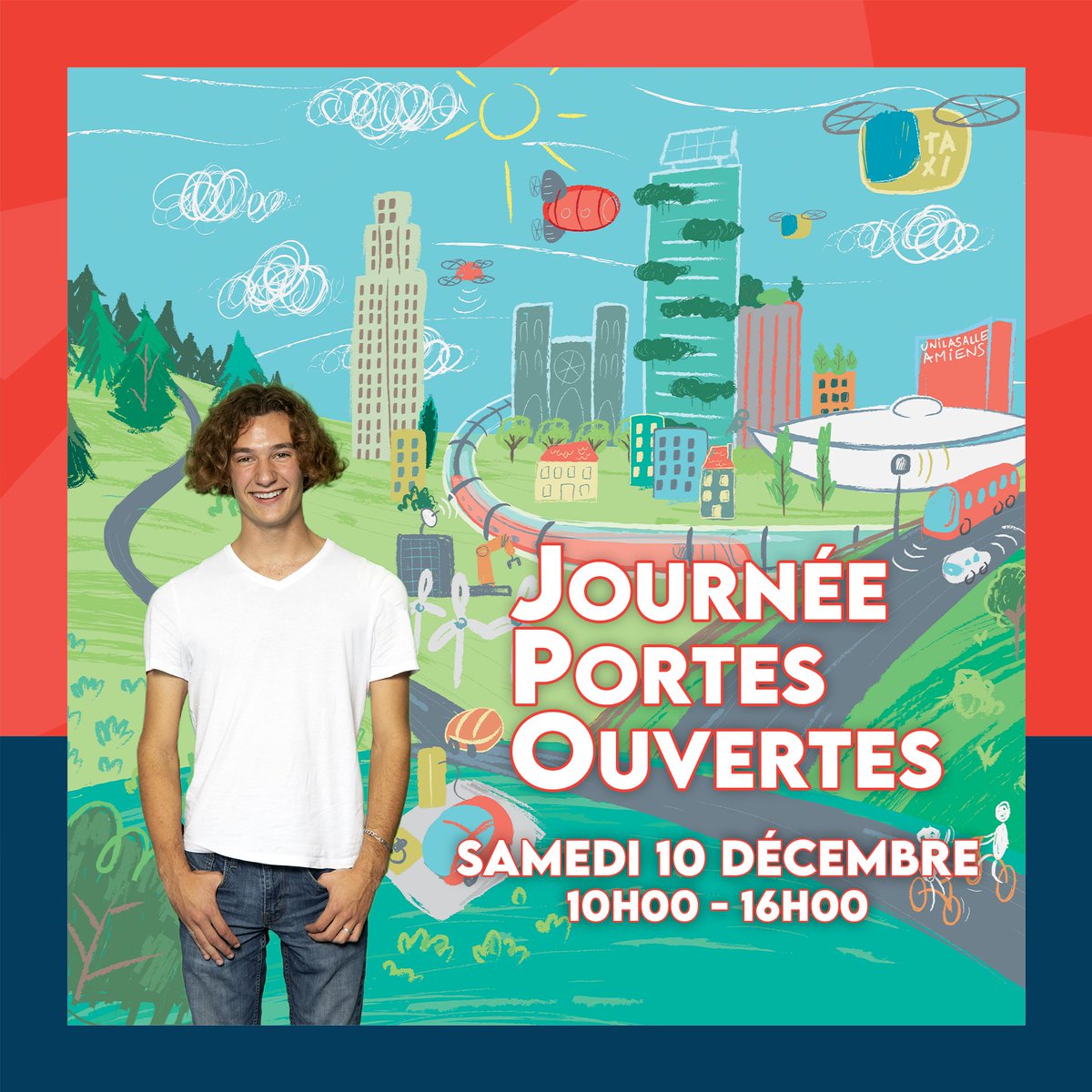 📢Samedi 10 décembre, c'est notre première journée portes ouvertes ! 🛸
Rendez-vous de 10h00 à 16h00 pour découvrir ce qu'on apprend dans la soucoupe ! 
#bachelor #ingénieur
#Energie #numerique