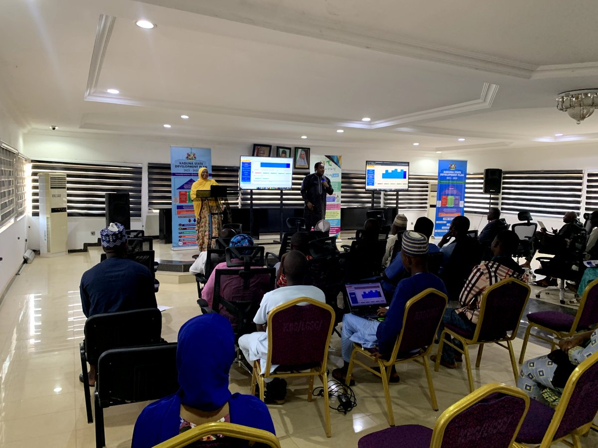 KDBStatisticsNG's tweet photo. The Kaduna State Bureau of Statistics is hosting a stakeholders workshop on the the use of HEFA(https://t.co/vUQ2tu6W5E) and GHS(https://t.co/pfK4NiL3Cc) dashboards. The workshop is designed to help agencies to understand how to utilize the key products and navigate the websites. https://t.co/PJHhZfDMX9