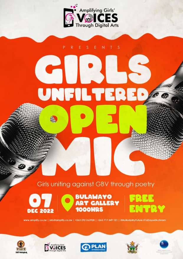 Join us tomorrow for our poetry event as we  take a stand and speak up against GBV. 
UNiTE! Activism to end violence against women and girls 
#16DaysofActivism
#girlsunfiltered