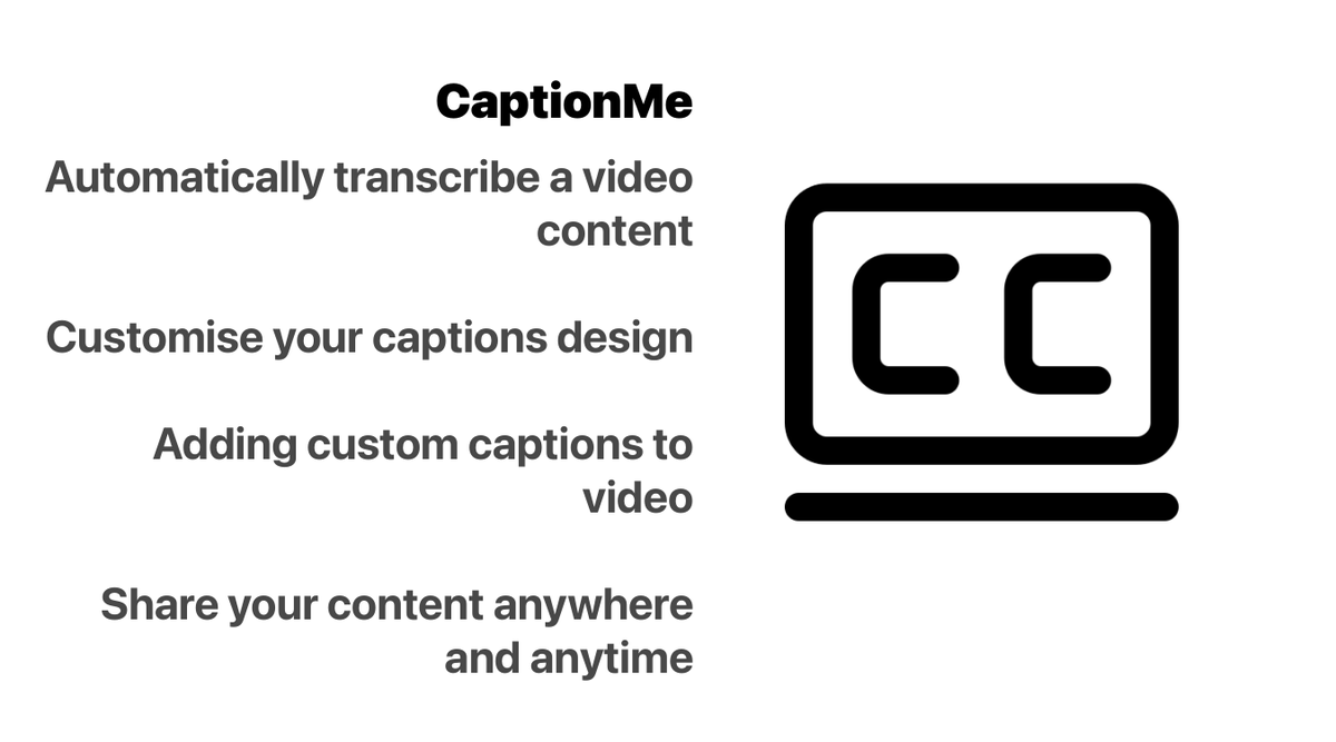 AppCaptionMe's tweet photo. #CaptionMe #subtitles #captions #transcription #iOS #mobile #autosubtitles #autocaptions #autotranscription #contentcreators https://t.co/VSiprvb1XH
