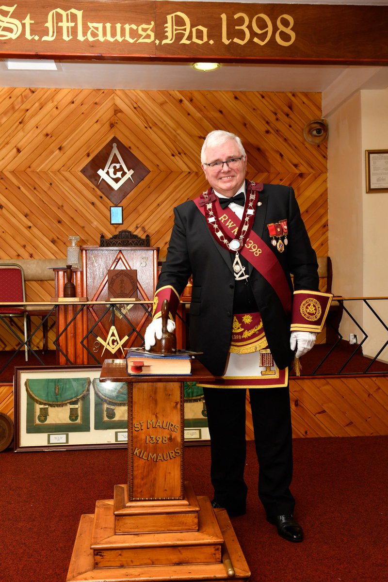 Photo from Friday night’s Installation at Lodge St Maurs, Kilmaurs No 1398.