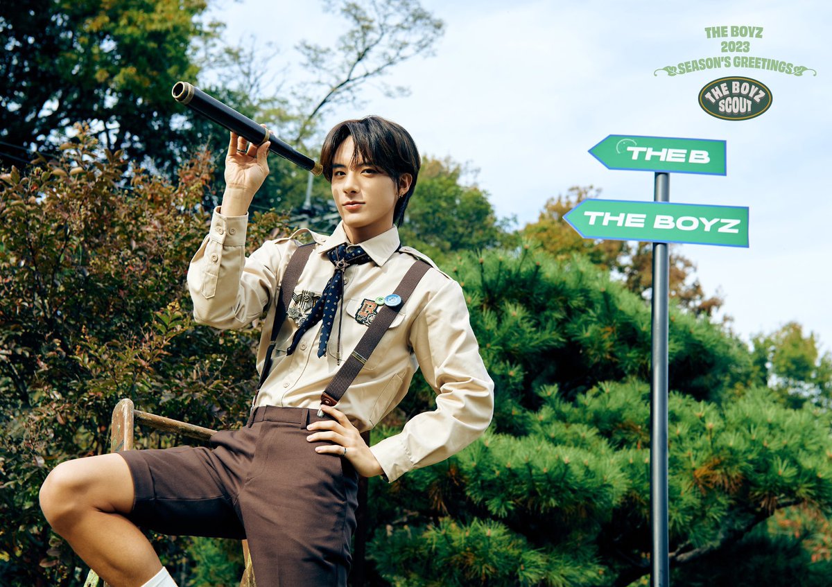 thinkyuric's tweet photo. #KYURIC THE BOYZ 2023 Season’s Greetings [THE BOYZ SCOUTS] https://t.co/oce9aaBKEG