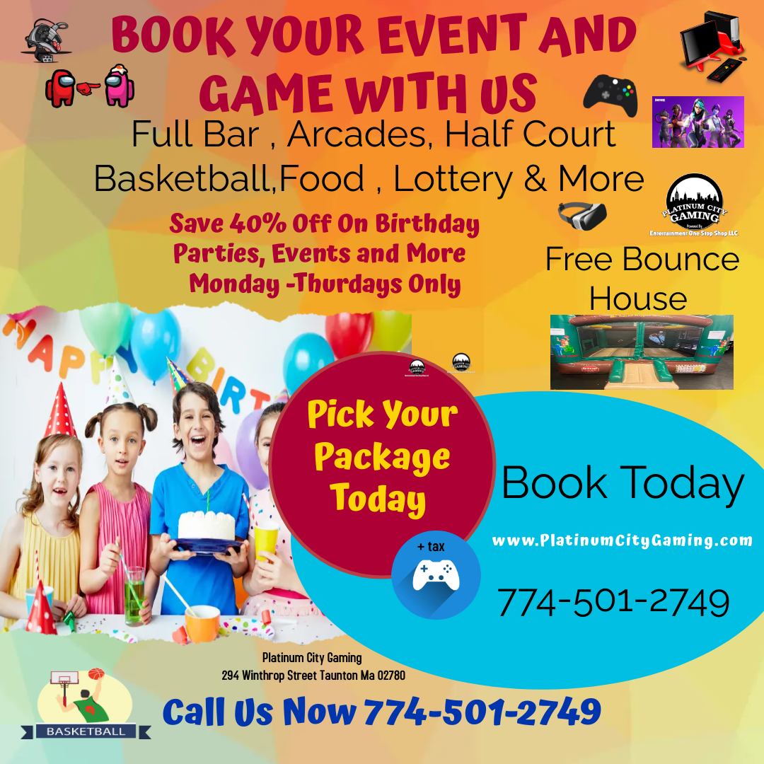 EOSSLLC's tweet image. 🕹🕹🏀 Come on down and have some fun Monday &amp;amp; Wednesday for 30 minutes of arcades for $10! Full Bar and Food menu, $10 bounce House unlimited all day $5 bounce House for 1 hour. So much more offers come check us out .
Fun fun !! 🕹🕹

conta.cc/3FpBvWX