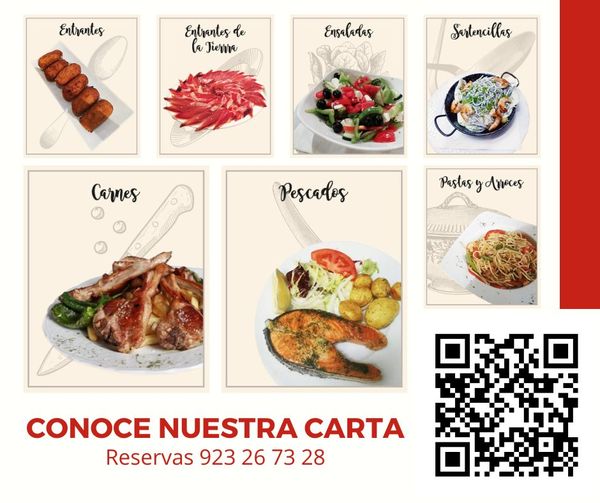 Visita nuestra carta en el Código QR que hay en la imagen, veras lo que ofrecemos para poder  #comer o #cenar con las preciosas vistas de la #PlazaMayordeSalamanca 
#Abadiaplazasalamanca #Salamanca #Restaurante  #salamancaalacarta #Menus #Comerensalamanca  #pinchos #tardeo #tapeo