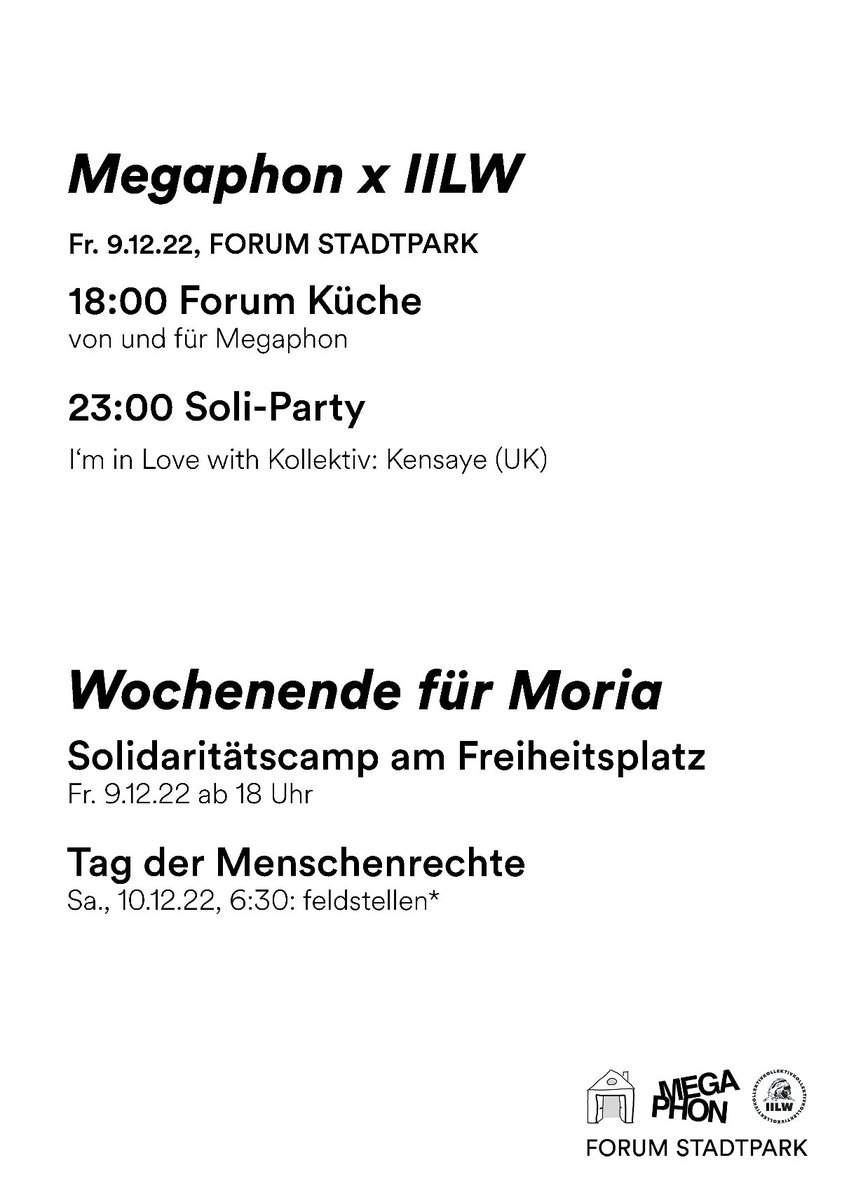 Viel spannendes Programm rund um den #TagDerMenschenrechte in #Graz: