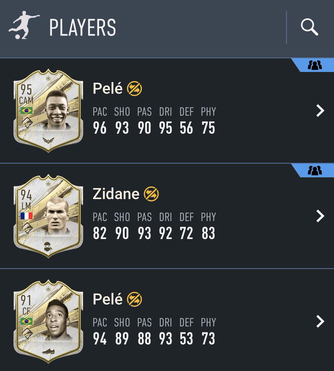 😳 Mid Pelé 👉 Baby Pelé 👉 Mid Zidane…

My last 3 87+ Icons have been ridiculous 😅 

👇Who did you get? #FIFA23 | #FUT