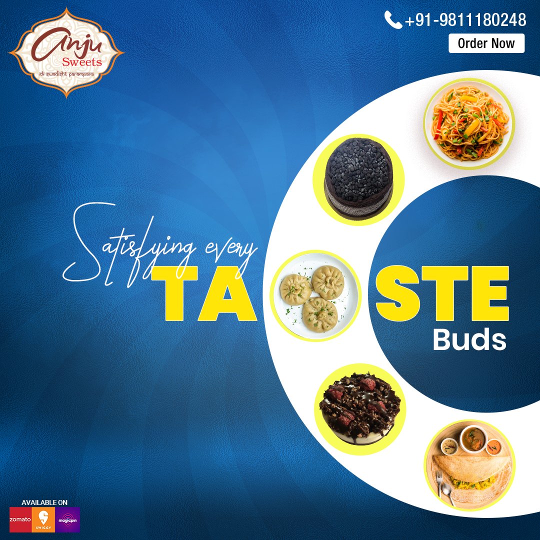 anjusweets's tweet photo. The salty, sweet and delicious food of all time. Order any type of cuisine at 011-23640248, 23650248
#EkSwadishtParampara #Imarti #Happiness #MouthWatering #AnjuSweets #Mithai #Yummy #FlavoursOfIndia #Tasty #OnlineOrder #Indianfood #IndianTaste #OrderToday #Happiness #SweetsLover https://t.co/OAykFucOfC