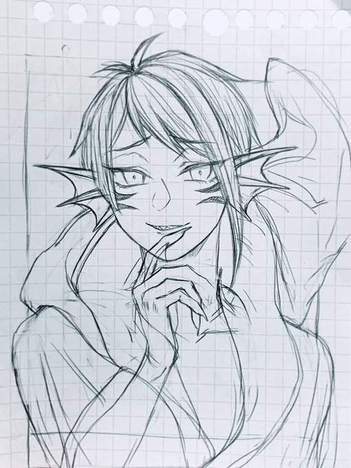 お絵描き久し振りで楽しー!🥳 