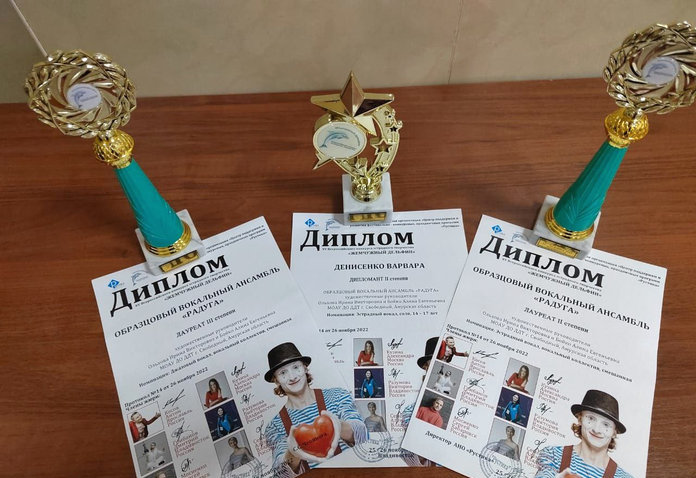 Ещё два творческих коллектива из Свободного привезли дипломы конкурса «Жемчужный дельфин». gzt-sv.ru/~194696