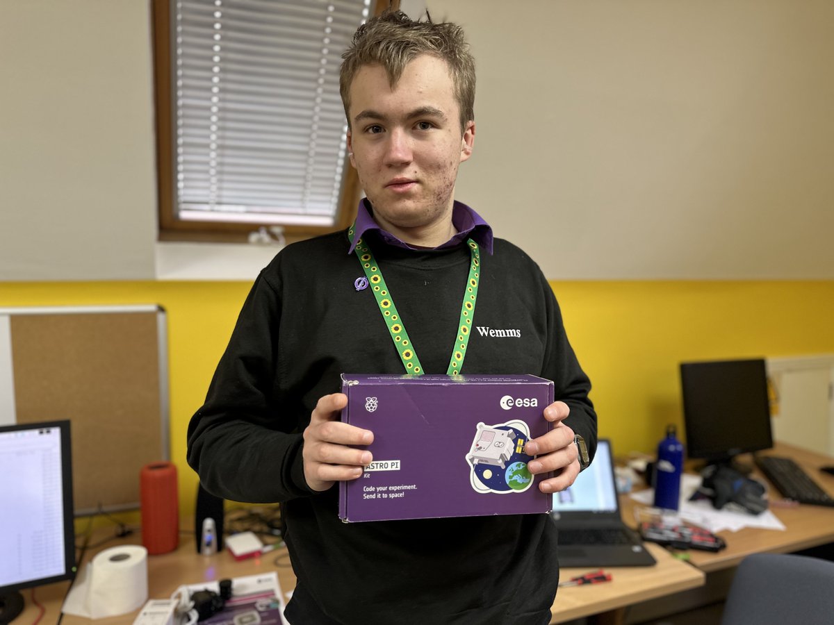 WemmsEducation's tweet image. We are so proud of Tomas: Astro Pi (The European Space Agency &amp;amp; Raspberry Pi Foundation) have approved his proposal to conduct an experiment on the International Space Station to investigate the impact of climate change on glaciers. #astro_pi #raspberrypi #europeanspaceagency