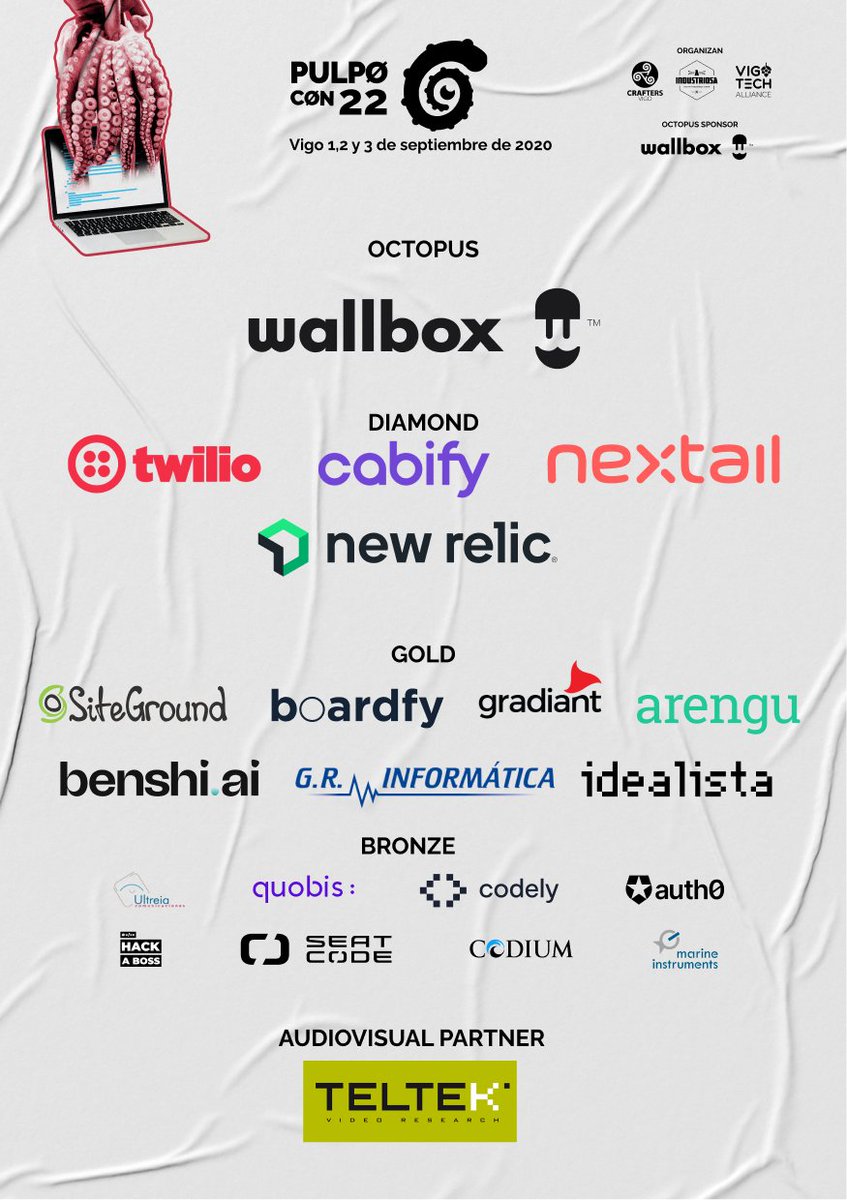 phpulpocon's tweet image. de una manera u otra el resto de sponsors tambien estuvieron presentes y a todos ellos queremos agradecerles el apoyo al evento.