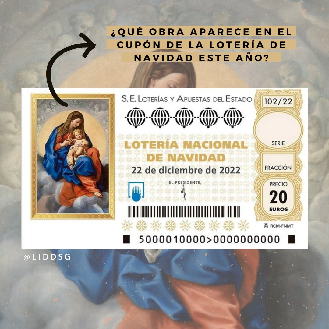 ¿Qué obra de arte aparece en el décimo de lotería este año?

Cada año, una obra de arte diferente es la protagonista de estos números que tanta ilusión mueven. Os cuento la de este año 👇🏻🧵

#TwitterCultural #Loteria #LoteriaNavidad