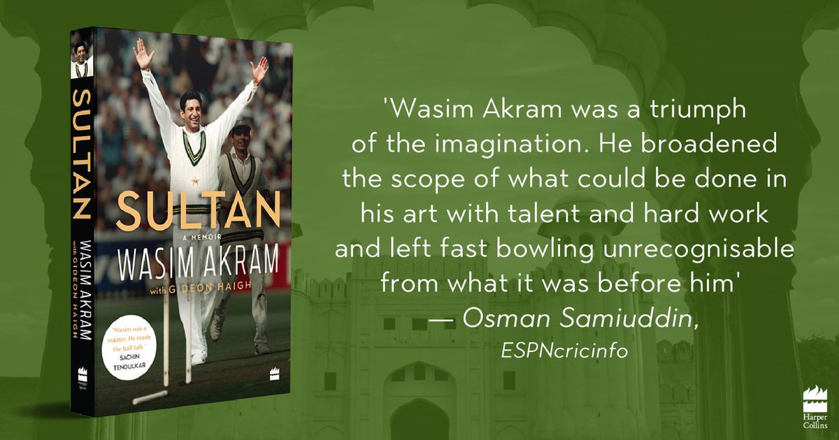 In #Sultan, @wasimakramlive, with #GideonHaigh, documents his life on and off the field in an intimate and honest memoir. Find out more details about his stellar career in this inspiring book. Pre-order your copy at amzn.to/3UFBCU3