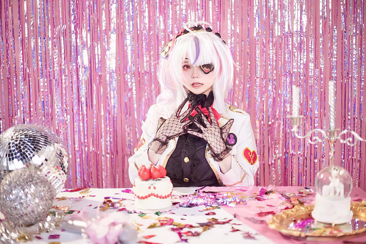 lin_watanabe's tweet photo. Hope your every day is a strawberry-flavored 🍓happy birthday, my little sweetheart🥰❤️‍🩹🐰
#MariDollDay 
#MariArt 
#MariaMarionette 
#cosplay https://t.co/7KtzVLWAY0