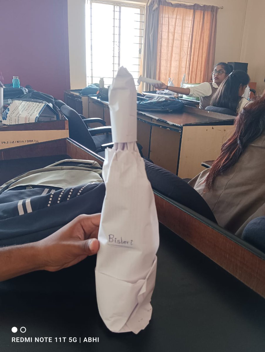 Manojvm's tweet photo. My creative version of water bottle 😁 https://t.co/XHKDPB9RO8