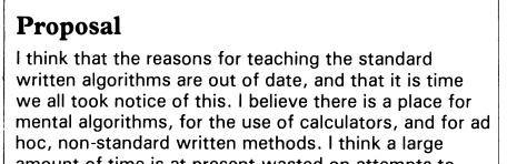 palindromiano's tweet photo. Hace 43 años, Stuart Plunkett escribía esto sobre cálculo mental y uso de la calculadora en clase.

HACE 43 AÑOS https://t.co/usBPXerUF3