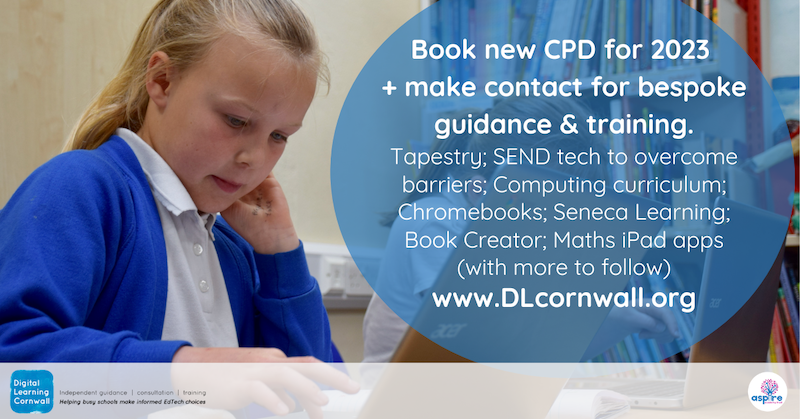Digital Learning Cornwall (@dlcornwall) on Twitter photo 2023 ready #primary #EdTech #CPD. Scheduled training events click here👉bit.ly/3K4Gihe or drop us a line hello@DLCornwall.org to arrange sessions for your #MAT / #school. View the whole of our comprehensive offer inc FREE #Computing curriculum 💥DLCornwall.org💥 2023 ready #primary #EdTech #CPD. Scheduled training events click here👉bit.ly/3K4Gihe or drop us a line hello@DLCornwall.org to arrange sessions for your #MAT / #school. View the whole of our comprehensive offer inc FREE #Computing curriculum 💥DLCornwall.org💥